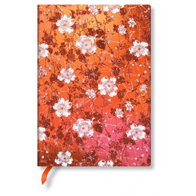 Carnet PAPERBLANKS ligné - Midi 130×180mm - Katagami Floraux série Sakura