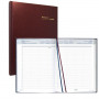 Agenda journalier BREPOLS Bremax 2 - 1 jour sur 2 pages 21 x 29 cm (bordeaux)