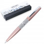 Stylo bille cristaux SWAROVSKI - or rose - M (0,5 mm) - NOIR