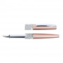 Stylo plume cristaux SWAROVSKI - or rose - EF (0,1 mm) - BLEU