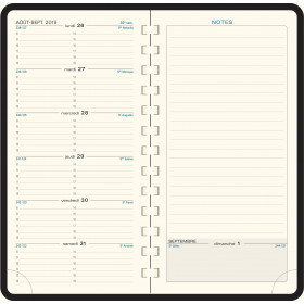 Exacompta 27842E - Recharge agenda semainier 21x27 Horizons 27 FR