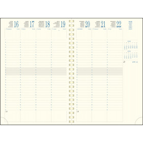 Recharge agenda EXACOMPTA Exatime 21 - 210x142mm - 1 semaine sur 2 pages -  VERTICAL