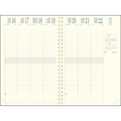 Recharge EXACOMPTA pour agenda EUROTIME 24S -24x16cm