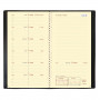 Agenda QUOVADIS ITALSEPT S 8,8x17cm - Sahara Noir - 1 semaine sur 1 page Horizontal