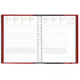 Agenda QUOVADIS TIME&LIFE XLarge 21x27cm - Time & Life Cuivre - 1 semaine sur 2 pages Vertical