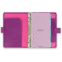 Organiseur FILOFAX Saffiano 18x13cm Personnal - 1 semaine sur 2 pages horizontal - FRAMBOISE