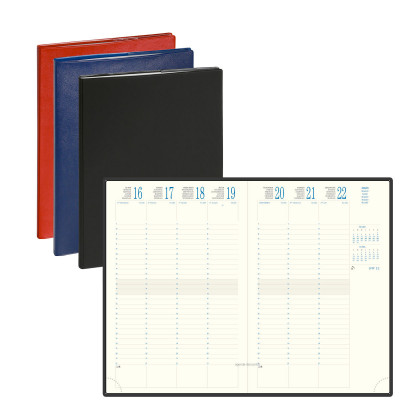 Agenda EXACOMPTA Eurotime 24 Barbara - 240x160mm - 1 Semaine sur 2 pages (COLORIS ALEATOIRES)