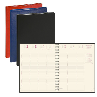 Agenda EXACOMPTA Eurotime 27S Barbara - 270x210mm - 1 semaine sur 2 pages - spirale (COLORIS ALEATOIRES)