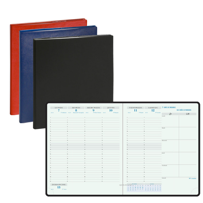 Agenda De Bureau Horizons 27 Gobi 21 X 27 Cm Semainier Decembre 2024 A Decembre 2025