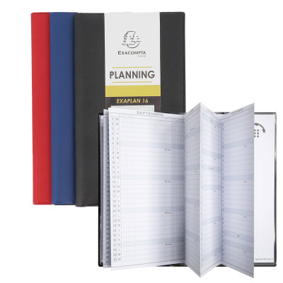 Agenda EXACOMPTA Exaplan 16 - 16x9cm - (COLORIS ALEATOIRES)