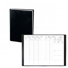 Agenda LECAS Civil Classique Année 2024 Semainier Format 16x16 cm  Couverture Souple Amovible Noire : : Livres