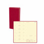 Agenda QUOVADIS Italnote 8,8x17cm Sahara - 1 semaine sur 1 page Horizontal+NOTE - Rouge Cerise