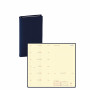 Agenda QUOVADIS Italnote 8,8x17cm cuir pleine fleur Montebello - 1 semaine sur 1 page Horizontal+NOTE - Bleu Marine