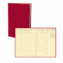 Agenda QUOVADIS Affaires Prestige 10x15cm Sahara - 1 semaine sur 2 pages Vertical - Rouge Cerise