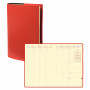 Agenda QUOVADIS Ministre Prestige 16x24cm Soho - 1 semaine sur 2 pages Vertical - Rouge Dali