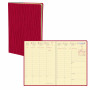 Agenda QUOVADIS Universitaire Prestige 10x15cm Sahara - 1 semaine sur 2 pages Vertical - Rouge Cerise