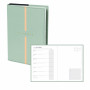 Agenda QUOVADIS PLAN NOTE 15x21cm - Billy Vert Amande - 1 semaine sur 1 page Horizontal