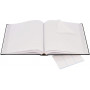 Lot 2x Albums photo traditionnels 29x32cm - 100 pages blanches - 500 photos + 900 pastilles - VERT