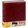 Lot 2x Albums photo traditionnels 29x32cm - 100 pages blanches - 500 photos + 900 pastilles - ROUGE