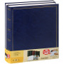 Lot 2x Albums photo traditionnels 29x32cm - 100 pages blanches - 500 photos + 900 pastilles - BLEU