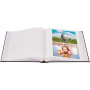 Lot 2x Albums photo traditionnels 29x32cm - 100 pages blanches - 500 photos + 900 pastilles - BLEU