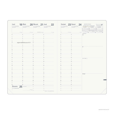 Recharge pour agenda QUOVADIS MINISTRE Recyclé format 16x24cm