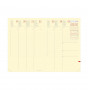 Agenda QUOVADIS MINISTRE Prestige 16x24cm - Silk Gris - 1 semaine sur 2 pages Vertical