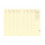 Agenda QUOVADIS MINISTRE Prestige 16x24cm - Silk Gris - 1 semaine sur 2 pages Vertical