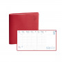 Agenda QUOVADIS EXECUTIF Recyclé Equology rouge - 16x16cm - 1 semaine sur 2 pages