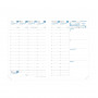 Agenda QUOVADIS AFFAIRES Club sauge - 10x15cm - 1 semaine sur 2 pages Verticale