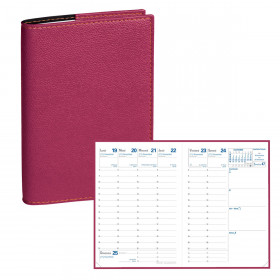 Agenda EXACOMPTA Eurotime 24S Cordoba spirale - 24x16cm - 1 semaine sur 2  pages (COULEURS ALEATOIRES)