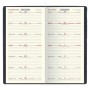 Agenda LECAS - Classique - 9x17cm - 1 semaine sur 1 page horizontal (COLORIS ALEATOIRES)
