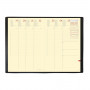 DESTOCKAGE-Agenda QUOVADIS MINISTRE Prestige 16x24cm - Silk Bordeaux - 1 semaine sur 2 pages Vertical
