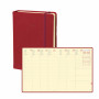 DESTOCKAGE-Agenda QUOVADIS MINISTRE Prestige 16x24cm - Silk Bordeaux - 1 semaine sur 2 pages Vertical