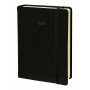 DESTOCKAGE-Agenda QUOVADIS PRESIDENT Prestige 21x27cm - Silk Noir - 1 semaine sur 2 pages Vertical