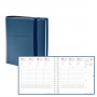 DESTOCKAGE-Agenda QUOVADIS TIME&LIFE MEDIUM bleu métal Septembre - 16x16cm - 1 semaine sur 2 pages