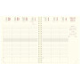 DESTOCKAGE-Agenda EXACOMPTA Eurotime 27S Barbara - 270x210mm - 1 semaine sur 2 pages - spirale (COLORIS ALEATOIRES)
