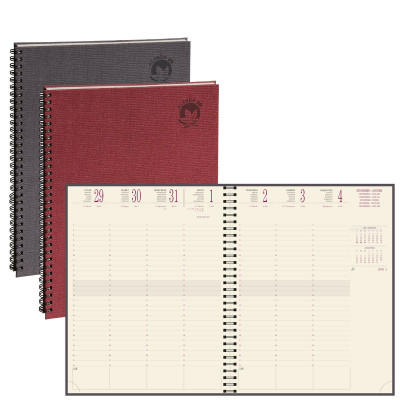 DESTOCKAGE-Agenda EXACOMPTA Eurotime 27W Forever - 270x210mm - 1 semaine sur 2 pages - spirale (COLORIS ALEATOIRES)