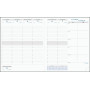 Agenda EXACOMPTA Semainiers de bureau Horizons 22 plastique noir - 225 x 185 mm