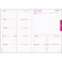 DESTOCKAGE-Agenda EXACOMPTA Lady 20 Sakura - 210x150mm - 1 Semaine sur 2 pages (COLORIS ALEATOIRES)
