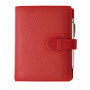 Agenda organiseur EXACOMPTA Exatime 17 Cali vachette pleine fleur rouge - 190 x 150 mm