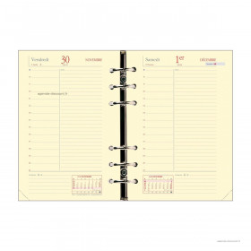 Recharge QUOVADIS Timer 17 Prestige ivoire 10X17 1 jour par page 12 mois