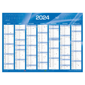 Agenda Semainier de poche 2024 à spirale - Paysage - 88 x 170 mm QUO VADIS  Planital