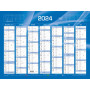 Calendrier de Banque Bleu 55x40.5cm carton rigide