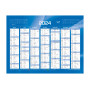 Calendrier de Banque Bleu 18x13,5cm carton rigide