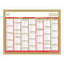 Calendrier de Banque Or 27 x 21cm carton rigide