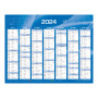 Calendrier de Banque Bleu 27x21cm carton rigide