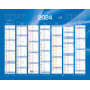 Calendrier de Banque Bleu 43x33.5cm carton rigide