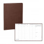 Agenda QUOVADIS PRESIDENT Recyclé Diana brun - 21x27cm - 1 semaine sur 2 pages