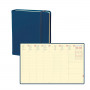 Agenda QUOVADIS EXECUTIF Prestige 16x16cm - Silk Bleu Marine - 1 semaine sur 2 pages Vertical